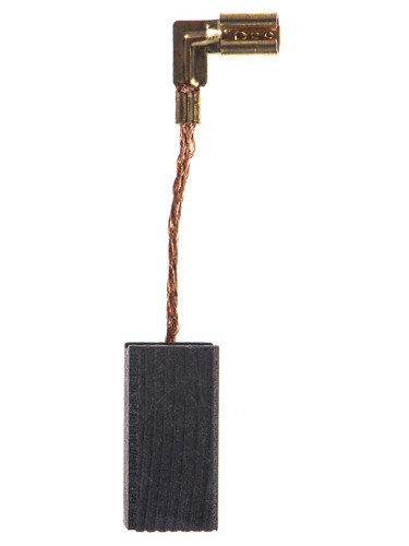 Четка въглено-графитна, SG-20-016-88, 6.3x8x16 mm, със страничен извод от широката страна, кабелна обувка 2.8 mm