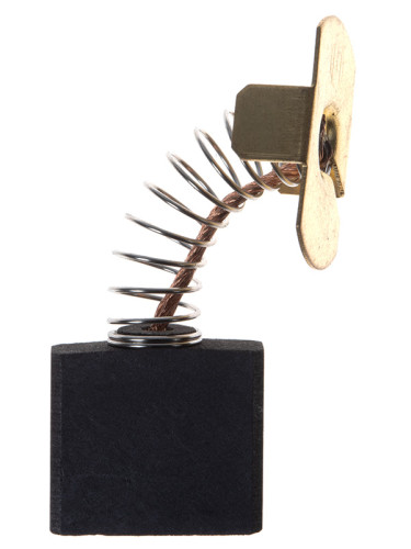 Четка въглено-графитна, SG-00-204-88, 18x7x18mm, с централен извод, пружина с профилен накрайник