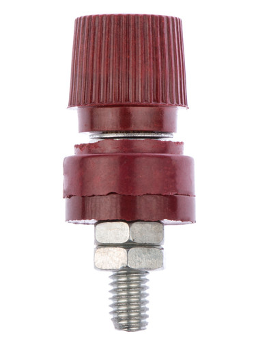 Клема изходна CY-333R, 220V, 50A, червена