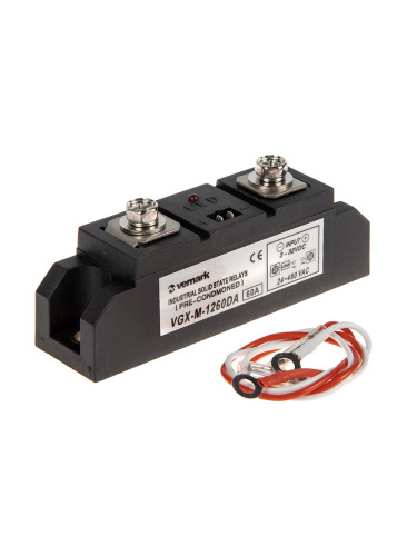 Солид стейт реле VGX-M-1260DA, полупроводниково, 3~32VDC, товароносимост 60A/24~480VAC