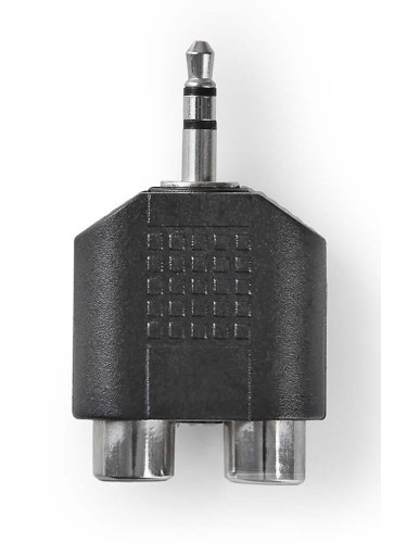 Аудио конектор, преход, жак 3.5 стерео, 2xRCA, ZLA0298.1, Cabletech