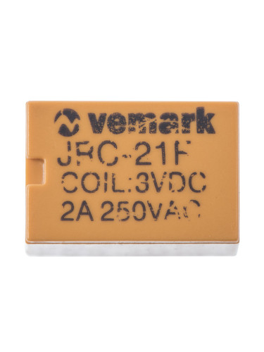 Електромагнитно реле, JRC-21F, 3VDC, 250VAC/2А, NO+NC