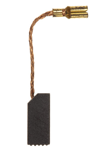 Четка въглено-графитна, SG-08-004, 6x6x14 mm  със страничен извод, кабелна обувка 2.8 mm