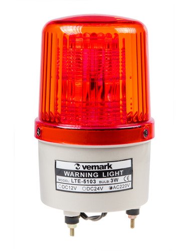 Сигнална LED лампа LTE-5103-230, 220VAC, 3W, червена, VEMARK