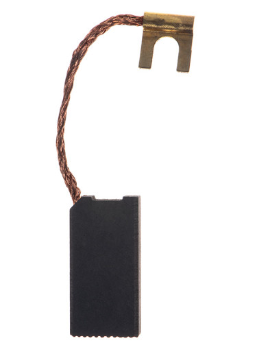 Четка въглено-графитна, SG-08-029-88, 6.3x12x24 mm, със страничен извод, кабелна обувка тип вилица 4 mm