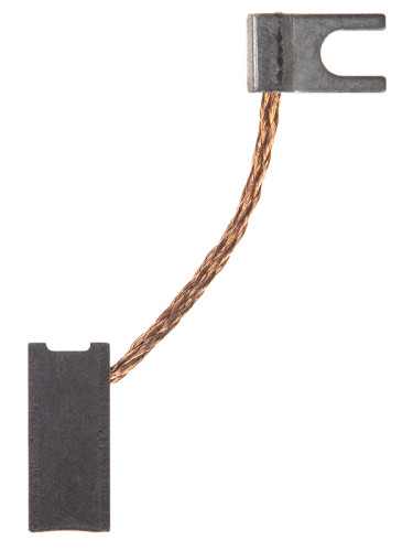 Четка въглено-графитна SG-20-017-88, 6.3x6.3x14 mm, със страничен извод, накрайник тип вилица 3.5 mm
