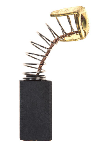 Четка въглено-графитна, SG-31-015-88, 17.5x6.2x9.3mm, с централен извод, пружина и П-образен накрайник