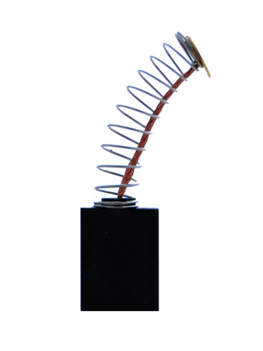 Четка въглено-графитна, SG-99-023-88, 18.5x7x13mm, с централен извод, пружина с кръгъл накрайник Ф8 mm