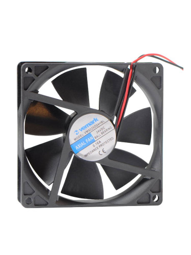 Вентилатор, 24VDC, 92x92x25mm, 4.56W, с лагер, 64.16m3/h, TF9225HB