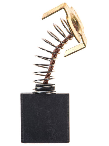 Четка въглено-графитна, SG-99-003-88, 20x6.3x17mm, с централен извод, пружина и П-образен накрайник