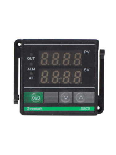 Термоконтролер E5CS, 230VAC, 0-400°C, термодвойка тип J, SSR изход