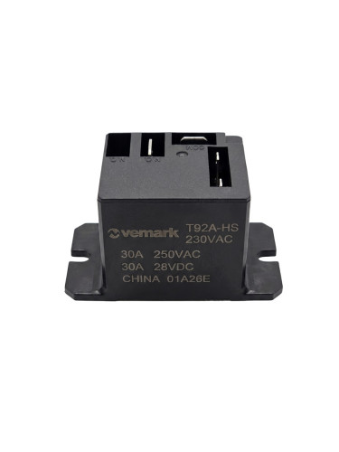 Реле електромагнитно T92A-HS, бобина 230VAC, 250VAC, 30A, SPST-NO