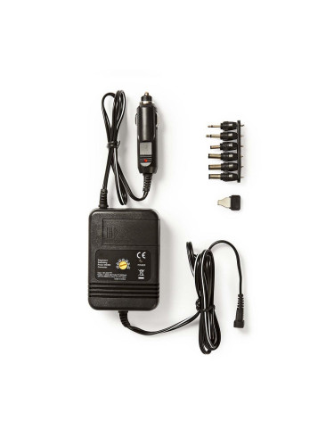 Универсален захранващ адаптер, 1.5-12VDC, 2A, 30W, 12-24VDC, 6 накрайника, стабилизиран, DCPA004
