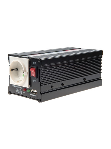 Инвертор V301-400-USB-24, 24VDC - 230VAC, 400W, с USB, модифицирана синусоида