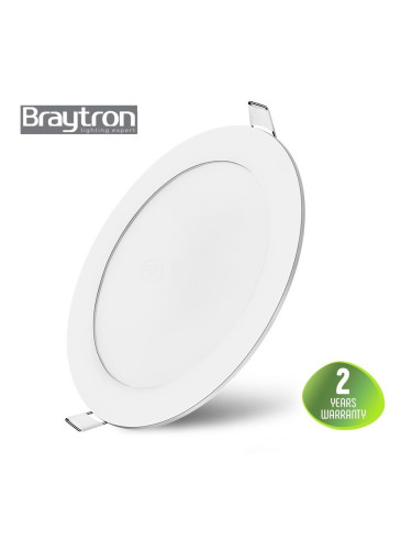 LED панел, за вграждане, 3W, кръг, 230VAC, 150lm, 4000K, неутрално бяло, ф85mm, BP01-60310