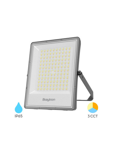 LED прожектор, 100W, 230VAC, 11000lm, 3в1 цвята, IP65, BT65-09182