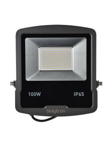 LED прожектор, 100W, 230VAC, 8000lm, 3000K, топлобял, IP65, BT61-09102, SLIM