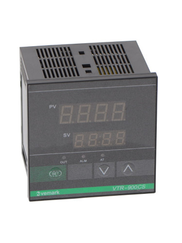 Термоконтролер VTR-900CS, 230VAC, 0-600°C, Pt100, релеен изход