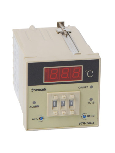 Термоконтролер VTR-70C4, 230VAC, 0-400°C, термодвойка тип K, релеен изход