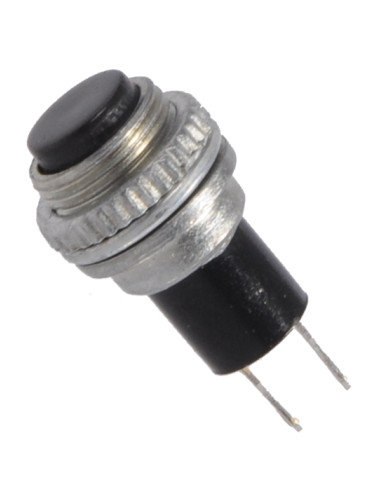 Бутонен превключвател, бутон, OFF-(ON), отвор ф10, 2A/250VAC, SPST, ZZ M7-2A-250VAC-B