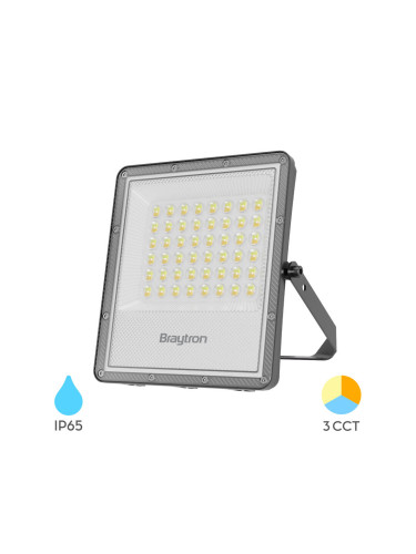 LED прожектор, 50W, 230VAC, 5500lm, 3в1, IP65, BT65-05082, SLIM