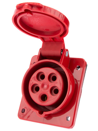Индустриален контакт, HT-415, трифазен, 3P+N+E, 3х16A, 400VAC, VEMARK