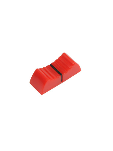 Копче за потенциометър, KA483-01, червено-черно, 23x9x9.5mm