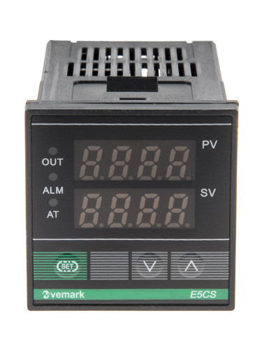 Термоконтролер E5CS, 230VAC, 0-400°C, тип K, релеен изход
