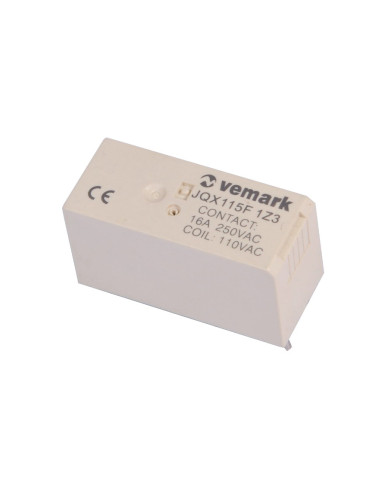 Реле електромагнитно JQX115F 1Z3, бобина 110VAC, 250VAC/16A, NO+NC