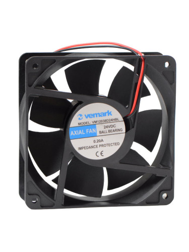Вентилатор, 24VDC, 120x120x38mm, 4.8W, с лагер, 161.41m3/h, VM12038D24HBL