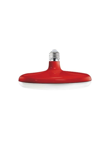 LED лампа, 32W, E27, 230VAC, 2500lm, 6400K, студенобяла, UFO, BB01-43223, червен корпус