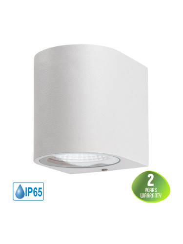 LED фасадна лампа RITA, 5W, 220VAC, 450lm, 3000K, топлобяла, IP65, BG40-00100, бяла