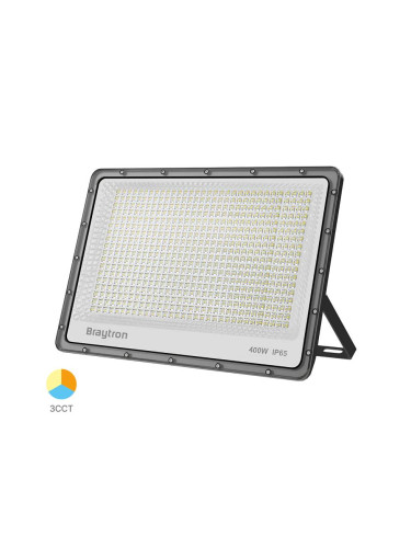 LED прожектор, 400W, 230VAC, 44300lm, 3в1 цвята, IP65, BT65-09982, SLIM