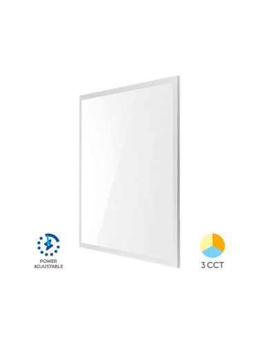 LED панел, за вграждане, 30~45W, квадрат, 230VAC, 4200lm, 3в1 цвята, 600x600mm, BP15-36680, BRAYTRON