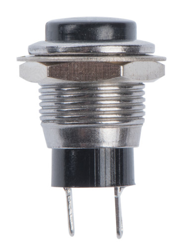 Бутонен превключвател, бутон, OFF - (ON), отвор ф12mm, 2A/250VAC, SPST