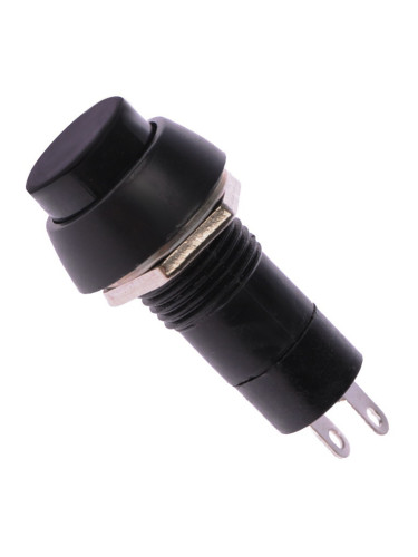 Бутонен превключвател, бутон, OFF - ON, отвор ф12, 3A/250VAC, SPST