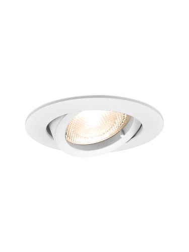 Арматура за вграждане, MITTO-AR, кръгла, за халогенни и LED луни, бял мат, GU5.3/GU10, BH03-02010, подвижна