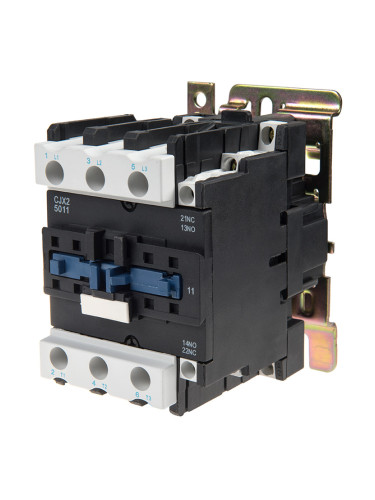 Контактор CJX2-D5011, 380VAC, 3P, 50A