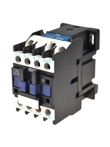 Контактор трифазен, бобина 110VAC, 3P, 9A, CJX2-D0910, NO