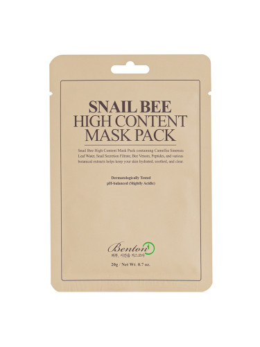 BENTON Snail Bee High Content Mask Pack Маска за лице унисекс  