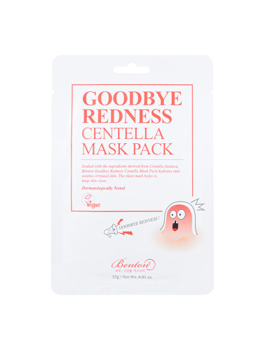 BENTON Goodbye Redness Centella Mask Pack Маска за лице унисекс  