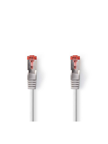 LAN кабел S/FTP, категория 6, Cu, 2m, RJ45 към RJ45, CCGP85221GY20, Nedis