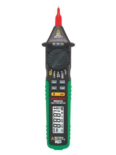 Мултицет MS8223A - писалка, LCD (2000), Vdc, Vac, Adc, Aac, Ohm, MASTECH