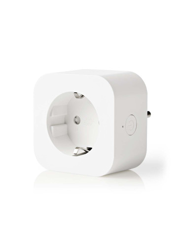 Wi-Fi smart, адаптер за контакт, 10A, 230VAC, бял, WIFIP130FWT, NEDIS