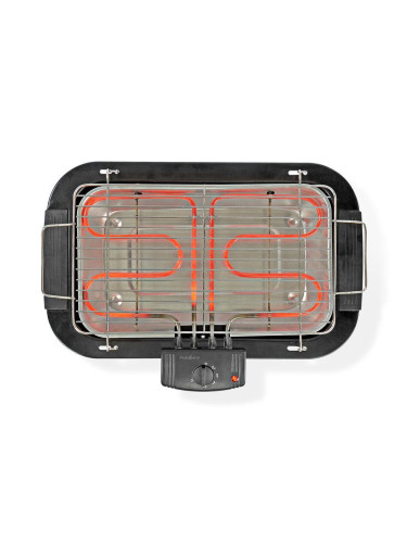 Електрическа скара BBQE110BK, барбекю, 380x220mm, 2000W