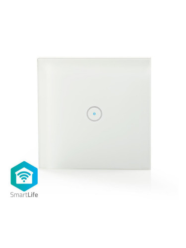 Wi-Fi Smart ключ за осветление (сх.1), 2A, 230VAC, бял, WIFIWS10WT, NEDIS