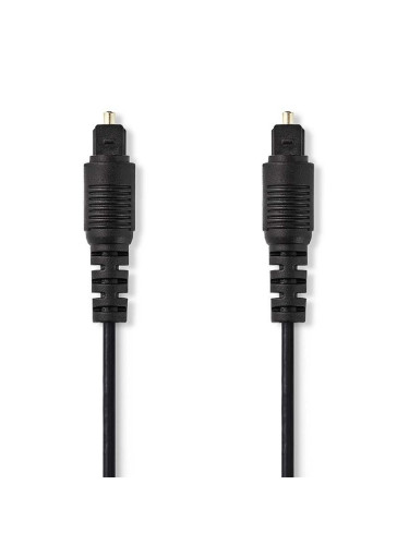 Оптичен кабел TosLink/M - TosLink/M, 2m, черен, PVC, CAGL25000BK20, NEDIS