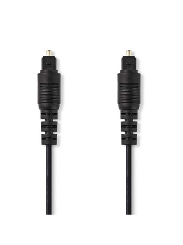 Оптичен кабел TosLink/M - TosLink/M, 2m, черен, PVC, CAGP25000BK20, NEDIS