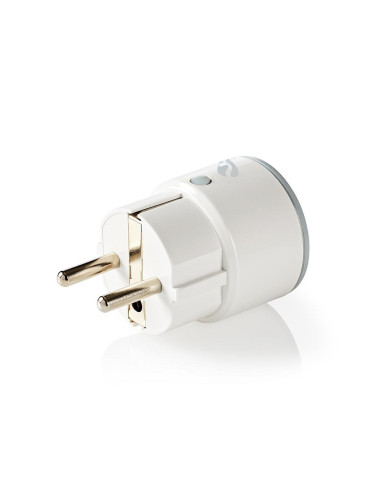 Wi-Fi smart, адаптер за контакт, WIFIP110FWT, за мониторинг на потребление, 10A, 250VAC, Nedis