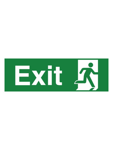 Стикер - EXIT врата, BC14-01311, за LED аварийно осветително тяло, врата, стена